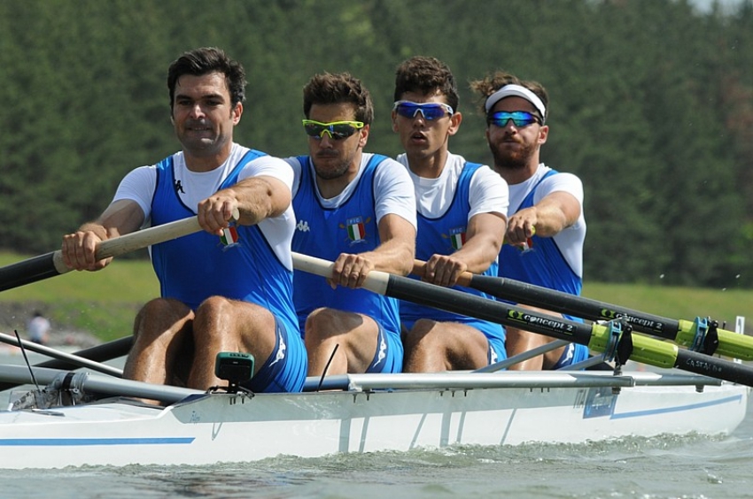 L'Italremo 3 volte sul tetto d'Europa (doppio, 2 senza e 4 senza). Sono azzurre anche altre 5 medaglie