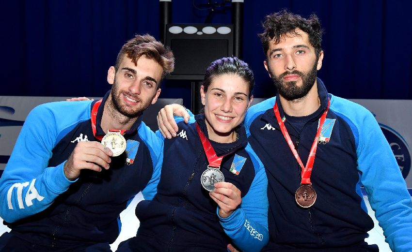 Subito tre medaglie azzurre a Tblisi: Garozzo Campione Europeo, Rossella Gregorio Argento, Avola Bronzo