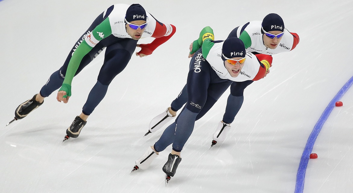 Il Team Pursuit maschile vola a PyeongChang: è 2° con record italiano in Coppa del Mondo a Salt Lake City