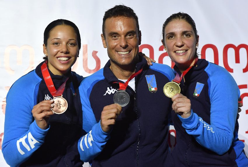 Altre tre medaglie azzurre a Tbilisi. Errigo oro nel fioretto, Volpi bronzo. Pizzo d'argento nella spada