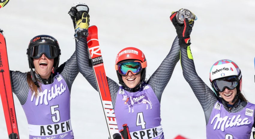 Coppa del Mondo:Brignone, Goggia, Bassino, il podio del gigante di Aspen è tutto azzurro 