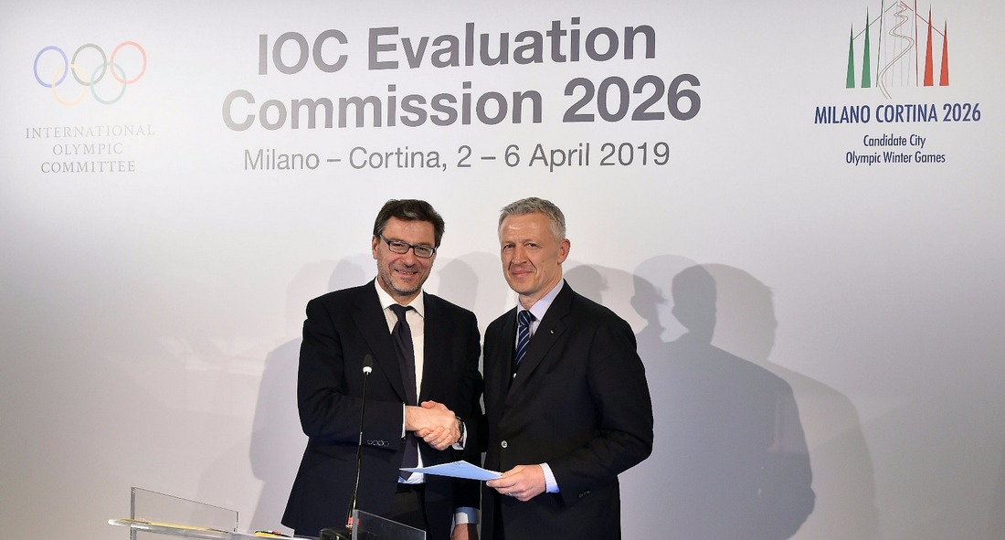 Italian Government signs guarantees for bid. Giorgetti delivers letter to the IOC Commission   