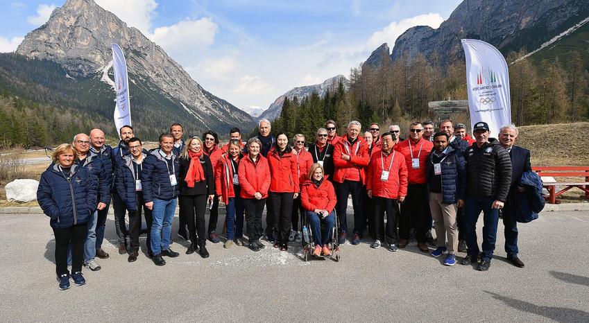 Commissione CIO a Cortina, Anterselva, Baselgà di Pinè e in Val di Fiemme. L'accoglienza degli olimpionici