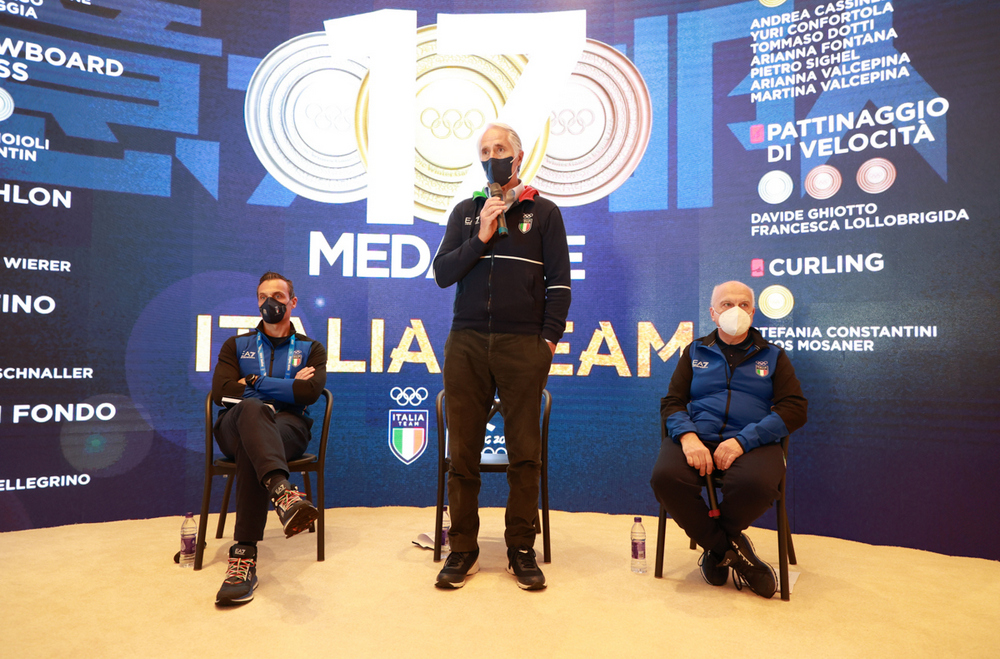 Italia Team greets Beijing 2022 with 17 medals. Malagò: 'Record edition, with a seven and a half mark expedition'