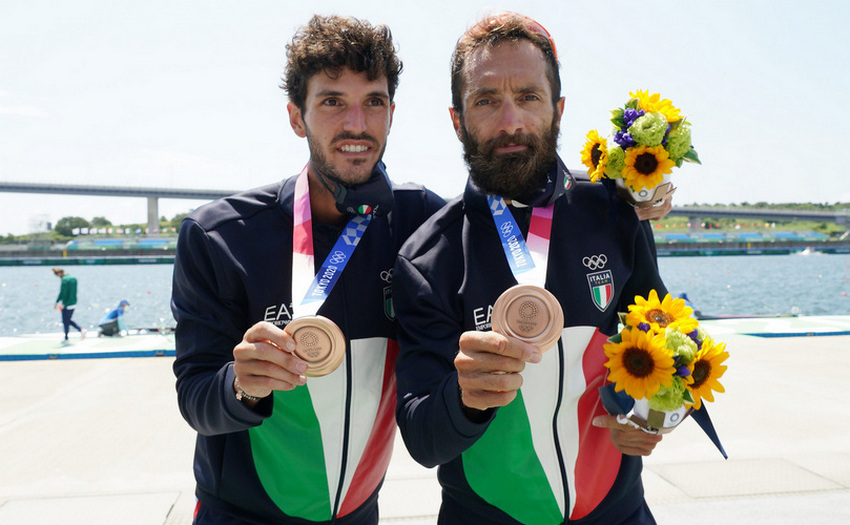 Italy team's 9th bronze medal comes from rowing. Oppo-Ruta third in the lightweight double