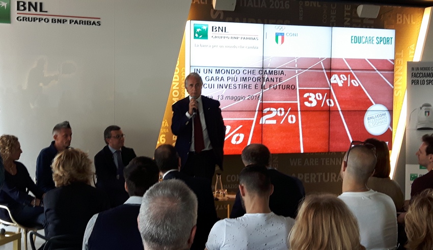 EduCare Sport, i campioni guardano al futuro. Malagò: "BNL interlocutore credibile per i nostri ragazzi"