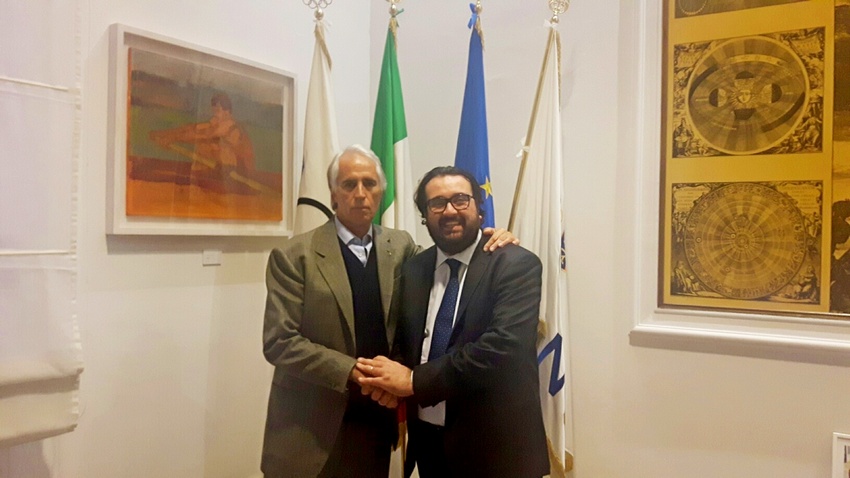 Malagò incontra il nuovo Presidente della Divisione Calcio a 5 Andrea Montemurro