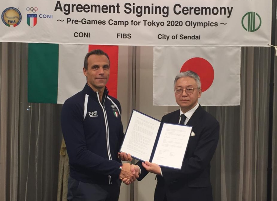 I Direttori Tecnici in visita agli impianti di gara. Mornati firma protocollo con Sendai per il softball