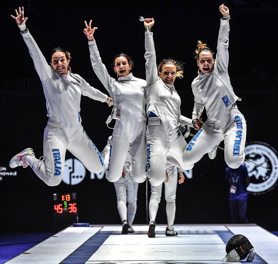 ITALIA Spada femminile Festeggia BUDAPEST2019