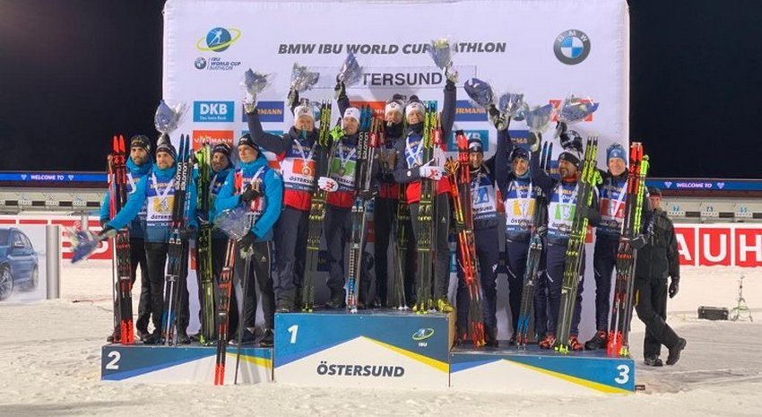 Coppa del Mondo: staffetta maschile di bronzo a Oestersund