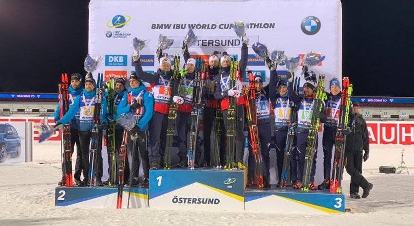 Coppa del Mondo: staffetta maschile di bronzo a Oestersund