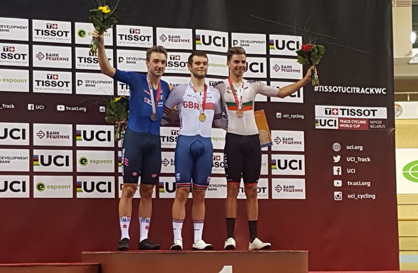 Coppa del Mondo: Elia Viviani secondo al traguardo dell’Omnium a Minsk