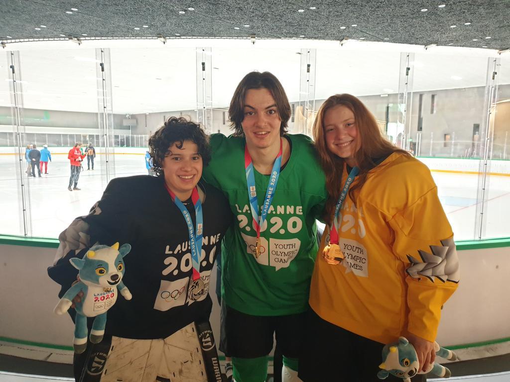 Losanna 2020: Innocenti e Segafredo d'oro nei team misti dell'hockey, Regine d'argento