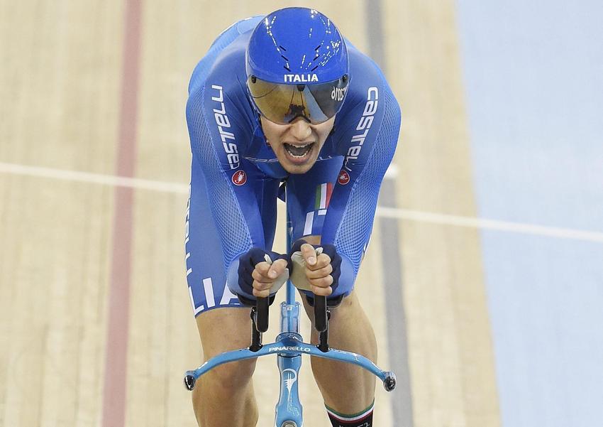 Europei su pista, Filippo Ganna d'argento in Francia nell'inseguimento individuale su pista