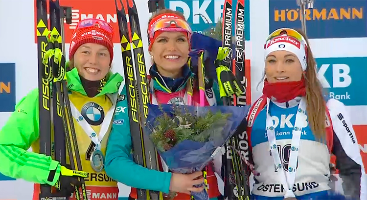 Dorothea Wierer terza nella pursuit di Coppa del Mondo a Oestersund