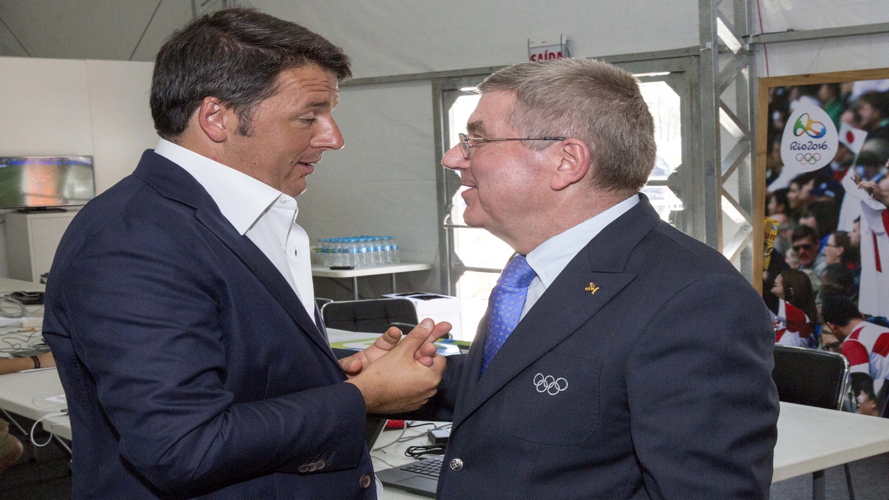 The Italian Prime Minister Renzi meets IOC President Thomas Bach