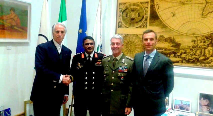 Malagò incontra il Presidente del CISM Al-Shino