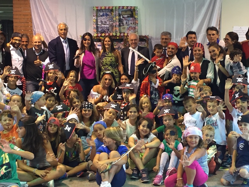 Malagò e Miglietta a "Sportincaccia": 300 bambini in festa per salutare la fine del Centro Estivo