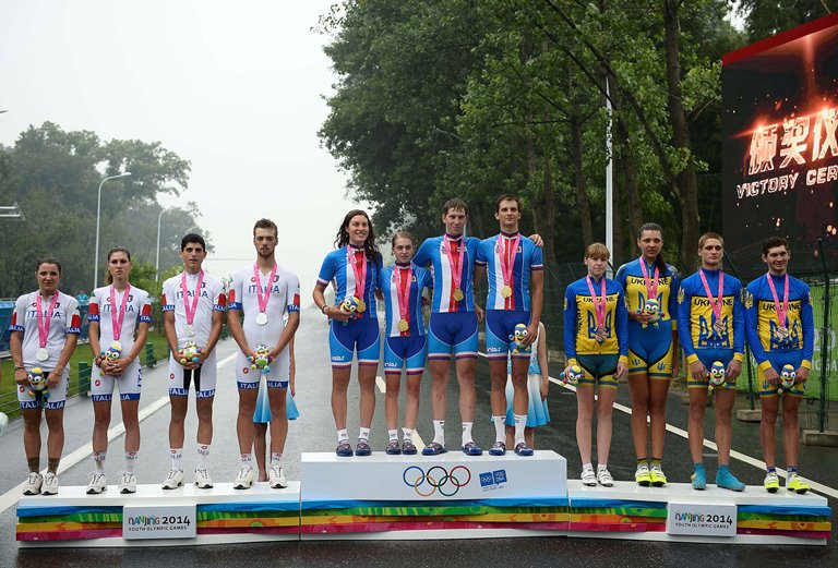 Eight silver circles! The mixed relay in Cycling brings Italy the 21st YOG medal