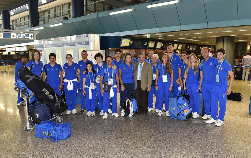The Italy Team in ready for the Youth Olympic Games