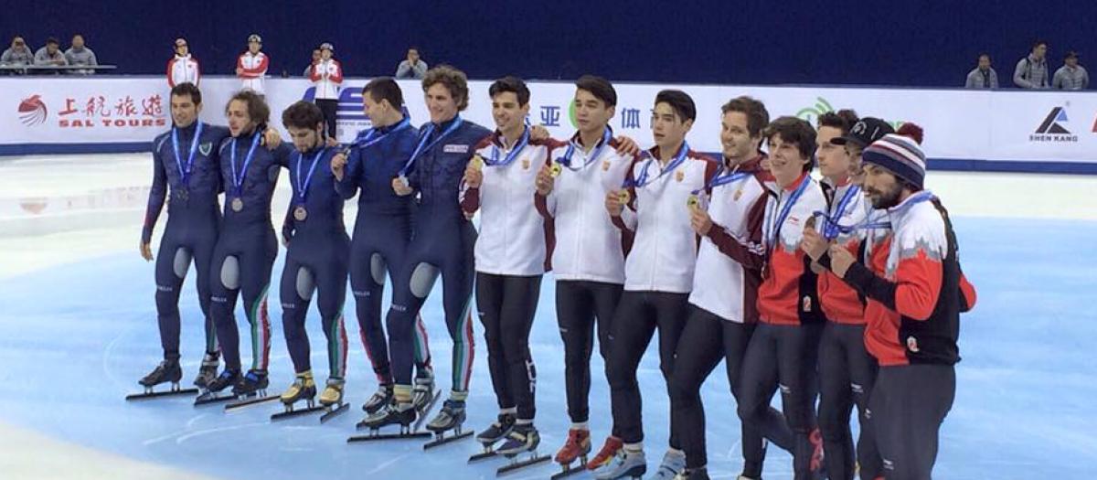 CdM di short track: staffetta maschile seconda a Shanghai. Sul podio dopo 5 anni 