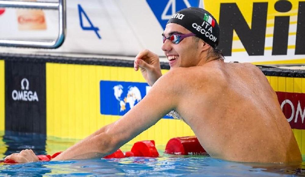 Mondiali in vasca corta: oro per Thomas Ceccon nei 100 misti, bronzo 4x200 stile libero