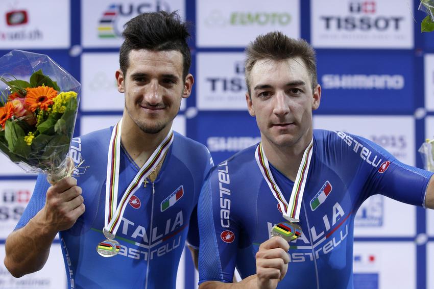 Viviani-Bertazzo d'argento nel Madison ai Mondiali su pista