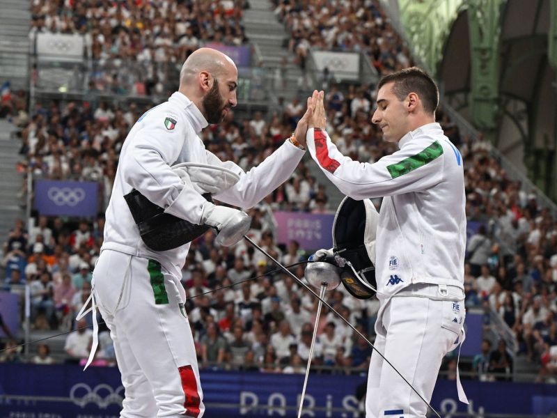 scherma spada maschile a squadre ph augusto bizzi    scherma spada maschile a squadre ph augusto bizzi