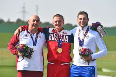 Antonino Barillà vincitore del bronzo nel tiro a volo double trap