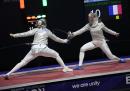 SCHERMA Sciabola Femminile ITA vs FRA LPA07266 Ph Luca Pagliaricci CONI