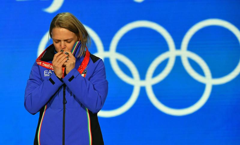 premiazione arianna fontana  foto mezzelani gmt006 premiazione arianna fontana  foto mezzelani gmt006