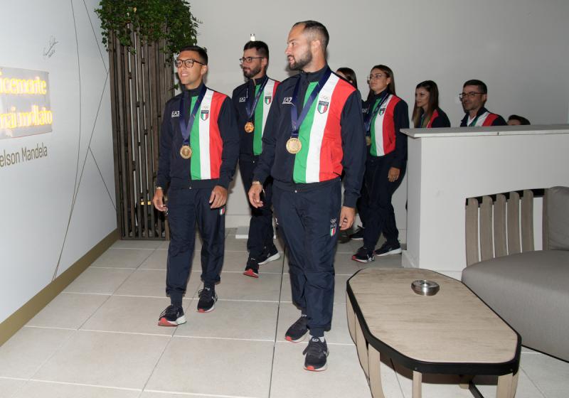 CASA ITALIA Nuoto Sincronizzato Tiro Arco Arrampicata Sportiva Padel LPA03112 Ph Luca Pagliaricci CONI CASA ITALIA Nuoto Sincronizzato Tiro Arco Arrampicata Sportiva Padel LPA03112 Ph Luca Pagliaricci CONI