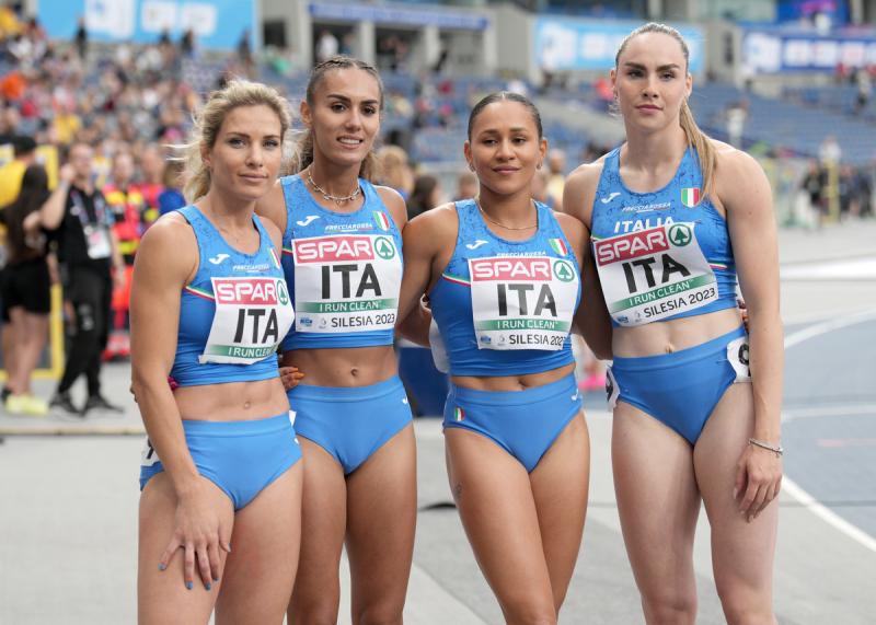 ITALIA 4x100 Staffetta D LPA00102 Ph Luca Pagliaricci CONI ITALIA 4x100 Staffetta D LPA00102 Ph Luca Pagliaricci CONI