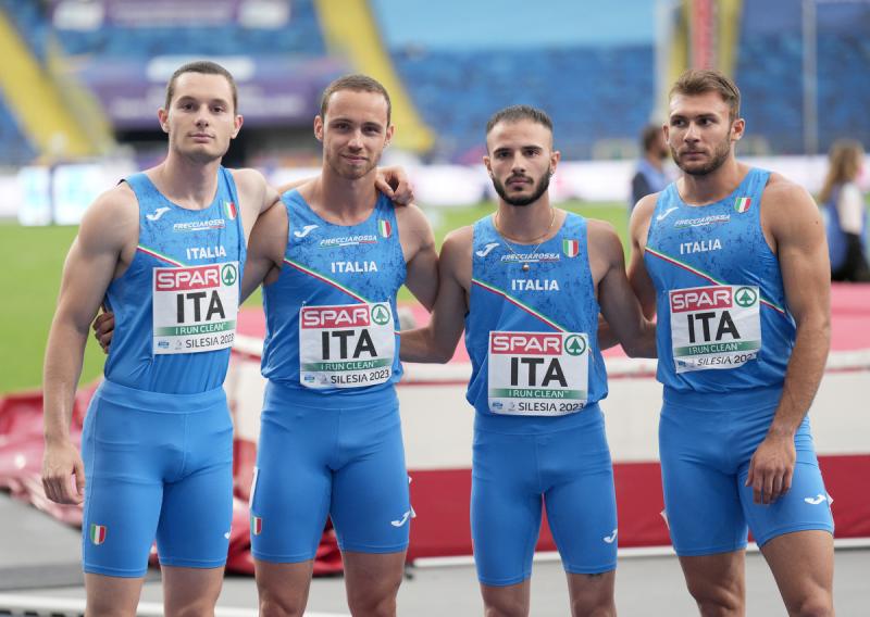 ITALIA 4x100 Staffetta U LPA00239 Ph Luca Pagliaricci CONI ITALIA 4x100 Staffetta U LPA00239 Ph Luca Pagliaricci CONI