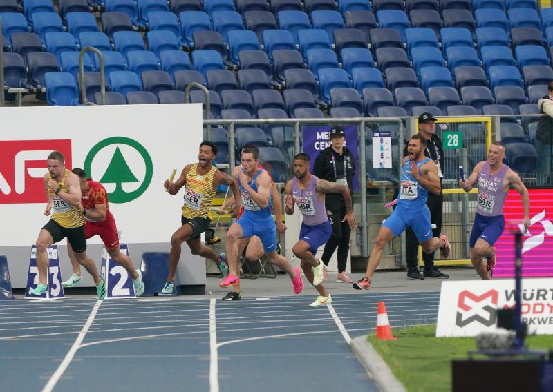 ITALIA 4x100 Staffetta U LUP02394 Ph Luca Pagliaricci CONI ITALIA 4x100 Staffetta U LUP02394 Ph Luca Pagliaricci CONI