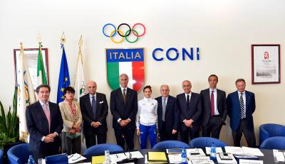 Aurora Tognetti flag bearer in Youth Olympic Games