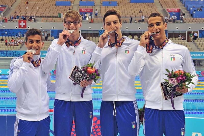 ARGENTO staffetta Maschile foto Ferraro GMT 002 ARGENTO staffetta Maschile foto Ferraro GMT 002