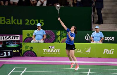 Baku 2015 - Badminton: Jeanine Cicognini e Rosario Maddaloni