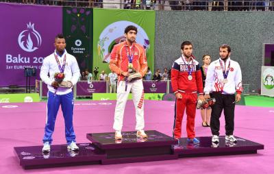 Baku 2015 -  Frank Chamizo Marquez argento nella lotta libera