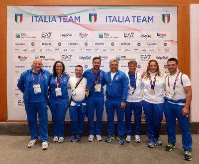 Baku 2015 - Gli atleti azzurri a Casa Italia