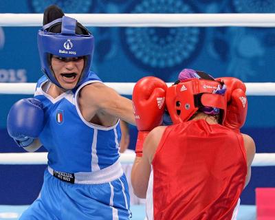 Baku 2015 - La grinta di Valentina Alberti sul ring