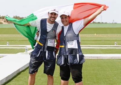 Baku 2015 - Luchini e Bacosi medaglia d‘oro mista nello skeet