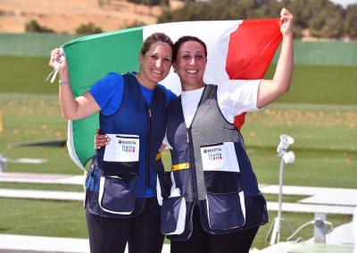 Baku 2015 - Skeet doppia medaglia con Bacosi e Cainero