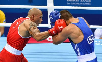 Baku 2015 - Valentino Manfredonia combatte, vince e va in finale