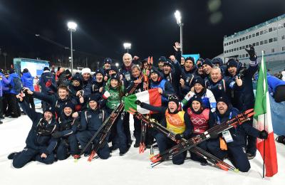 Biathlon mixed relay: Bronze medal