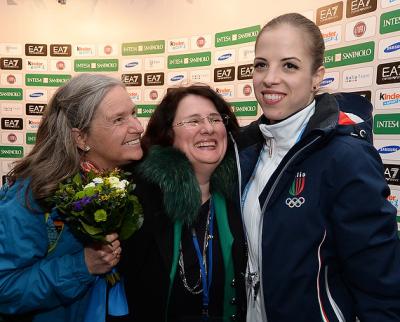 Carolina Kostner e Valentina Marchei a Casa Italia