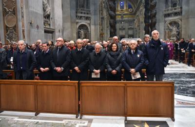 Celebrata la Santa Messa degli sportivi a San Pietro