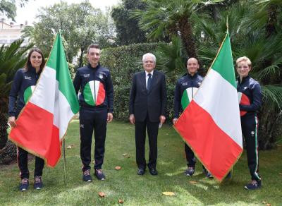 Cerimonia di consegna del Tricolore agli alfieri olimpici 