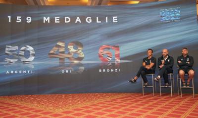 Conferenza stampa finale dell'Italia Team