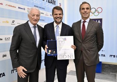 Consiglio Nazionale, consegnate le Stelle d'oro a Mezzaroma, Nepi Molineris, Carraro e Van Marle 